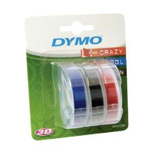 Cinta Dymo 3D 3 colores