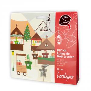 DIY kit crea con fieltro 12 duendes de Navidad