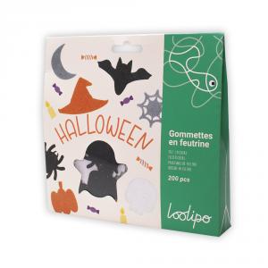 Figuras fieltro adhesivo Halloween set 150 piezas