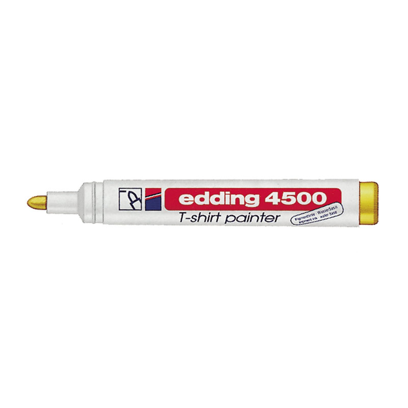 Rotulador Edding 4500 para tela amarillo flúor
