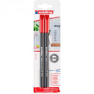 Rotulador edding 1200 rojo 2 unidades