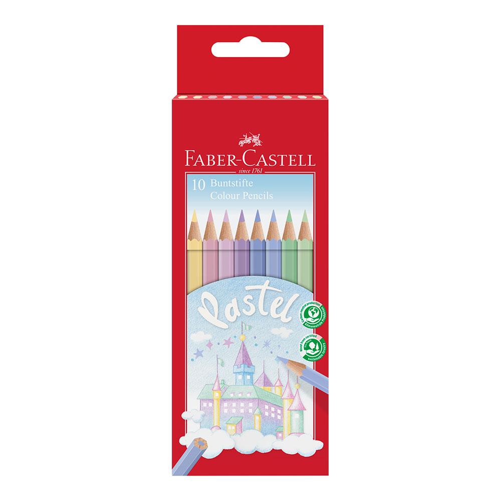 Lápiz color 10 colores pastel Faber Castell
