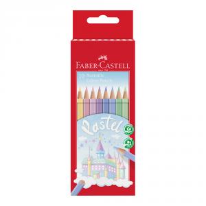 Lápiz color Faber Castell 10 colores pastel