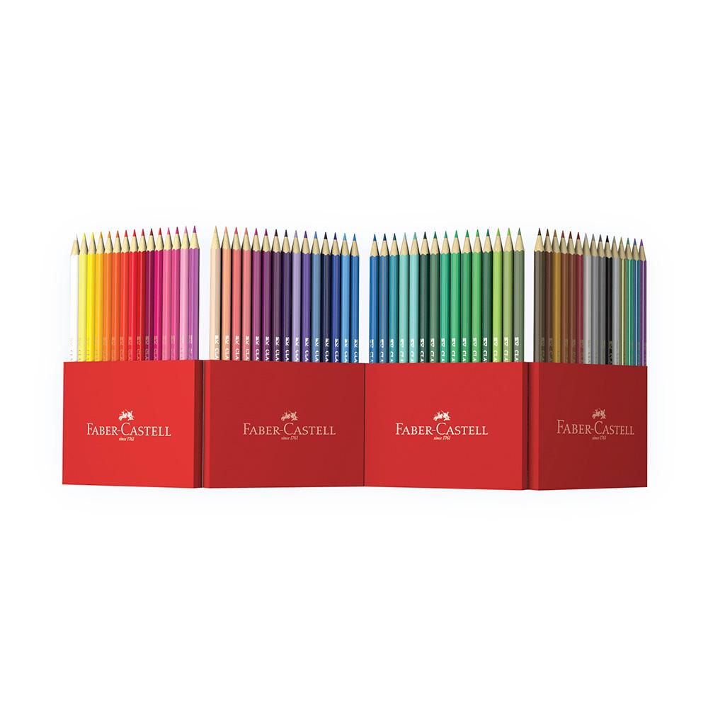 Caja-soporte con 60 lápices de colores Faber-Castell :: Faber castell ::  Papelería :: Dideco