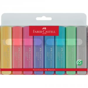 Textliner 8 unidades colores pastel Faber-Castell