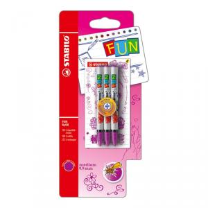 Stabilo Fun recarga lila blíster 3 unidades