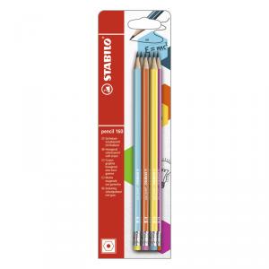 Lápiz con goma Pencil 160 HB 6 unidades
