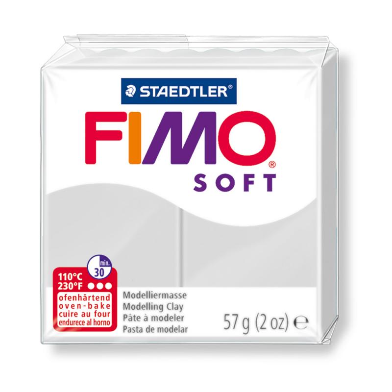 Pasta Fimo Soft Gris 56gr.