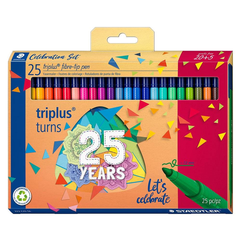 Rotulador triangular 25 colores Staedtler 25 aniversario