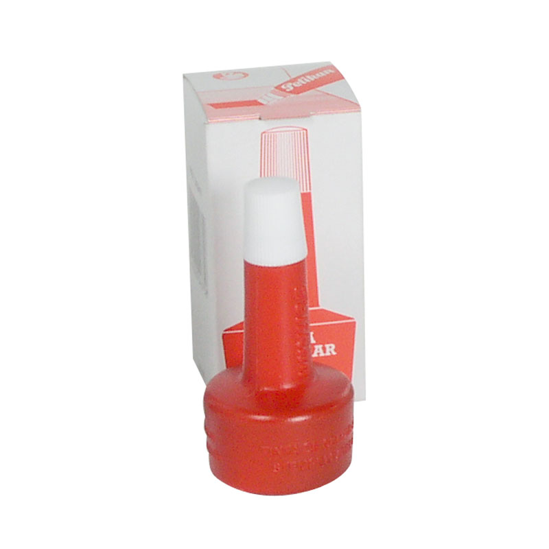 Tinta para sellar color rojo frasco 28ml. Pelikan