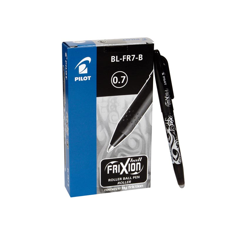 Bolígrafo Pilot Frixion color negro caja de 12 unidades