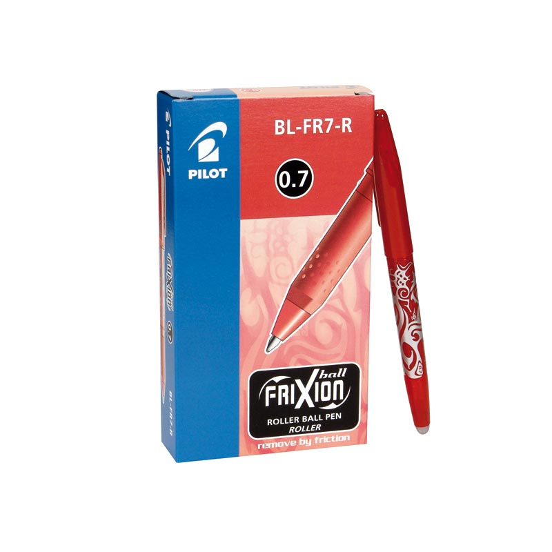 Bolígrafo Pilot Frixion color rojo caja de 12 unidades