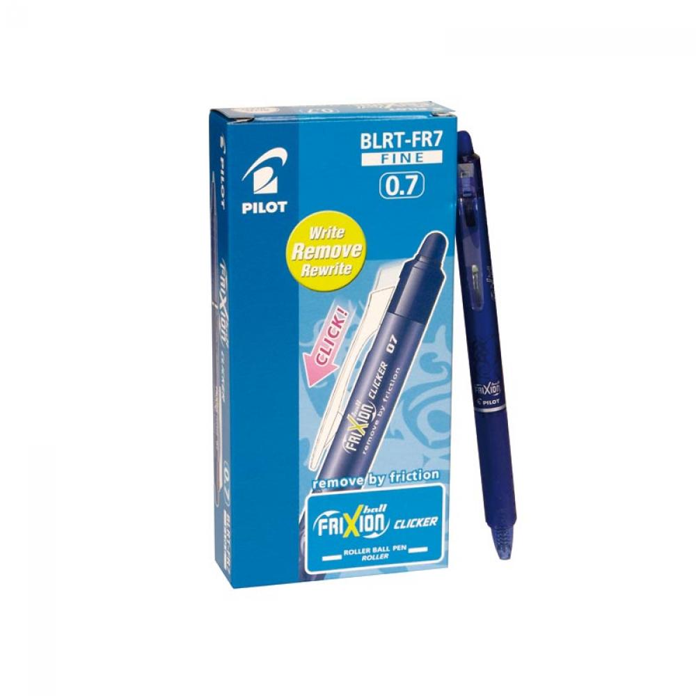 Caneta Pilot FriXion Clicker - Retrátil Apagável Ponta Fina 8 Unidades