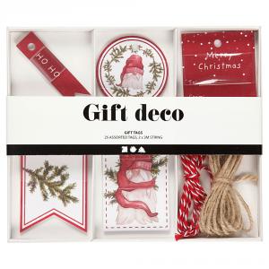 Set tarjetas y etiquetas regalo Navidad