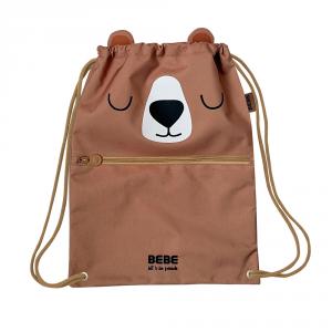 Bolsa saco oso BEBE Friends con bolsillo exterior