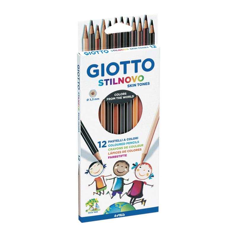 Lápiz color tono piel Giotto Stilnovo 12 unidades