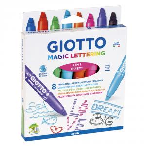 Rotulador Giotto magic lettering 8 colores
