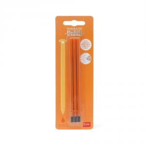 Recambio bolígrafo gel borrable naranja blíster 3 uds.