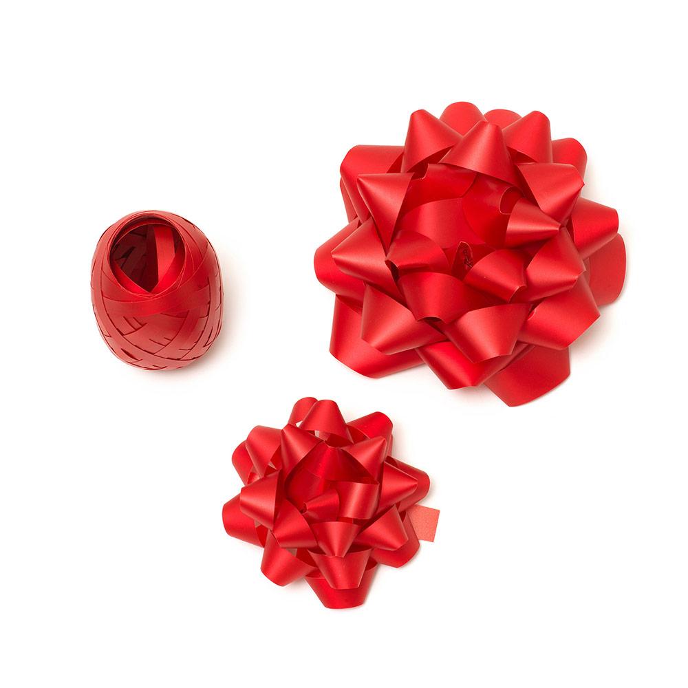 Set 2 lazos y cinta color rojo para regalo :: Legami :: Papelería :: Dideco
