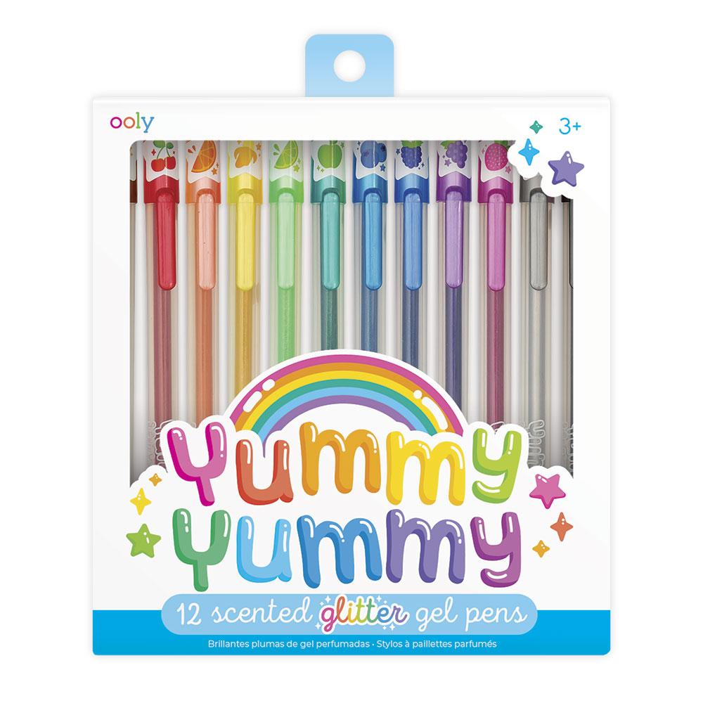 Bolígrafos de gel con purpurina con tinta brillante de 8 colores