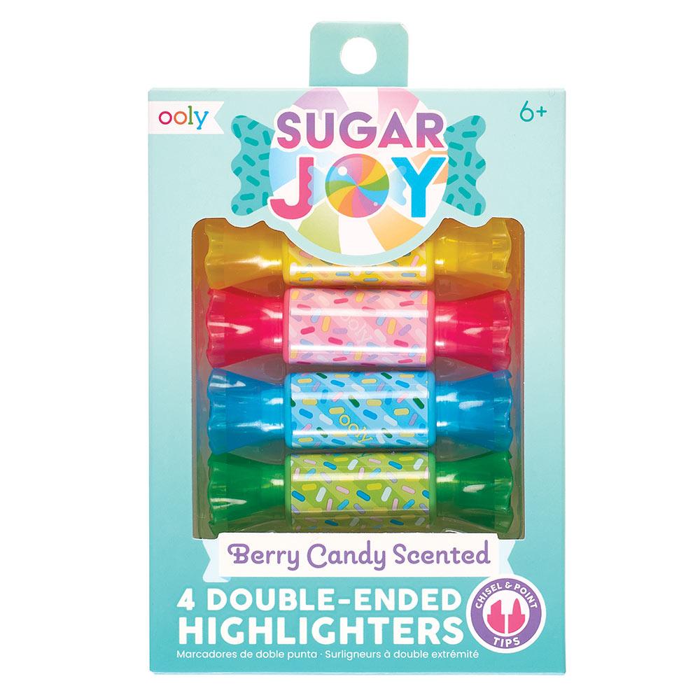 Set 4 marcadores doble punta con aroma caramelos