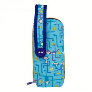 Multi estuche ovalado Tangled Monkeys azul