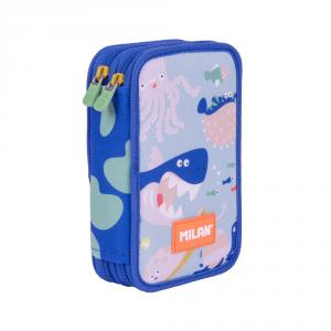 Estuche 2 pisos Blue Odissey