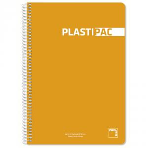 Bloc folio color rojo cuadro 4mm. 80 hojas Plastipac