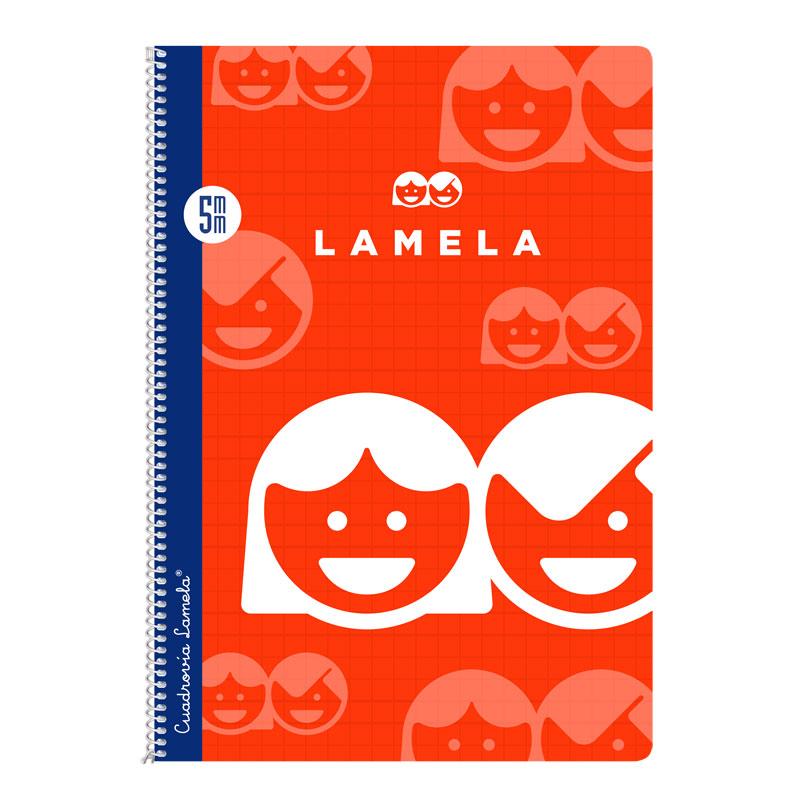  Cuaderno Cuadrovía Lamela folio 5mm 80h Color surtido