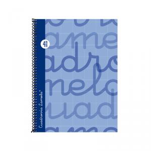 Cuaderno Cuadrovía Lamela cuarto 4mm 80h azul