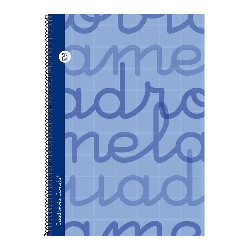 Cuaderno Cuadrovía Lamela folio 2,5mm 80h azul (T. dura)