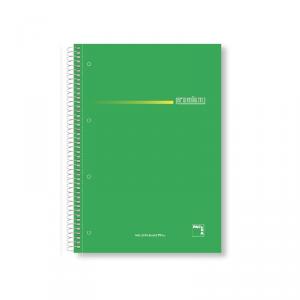 Cuaderno A5 Premium cuadrícula 5mm. t. dura, microperforado 120 hj.