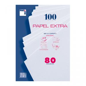 Papel A4 liso 100 hojas