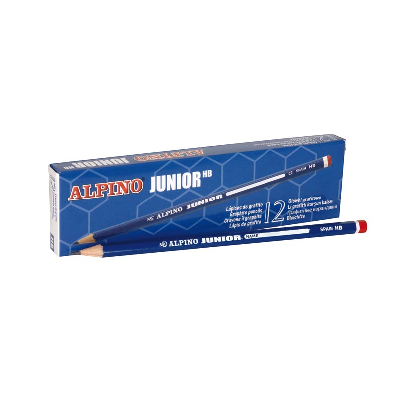 Lápiz grafito Junior Alpino caja de 12 unidades