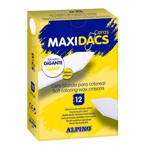 Ceras MaxiDacs 12 unidades. Blanco