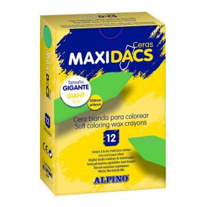 Ceras MaxiDacs 12 unidades. Verde medio