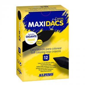 Ceras MaxiDacs 12 unidades. Negro