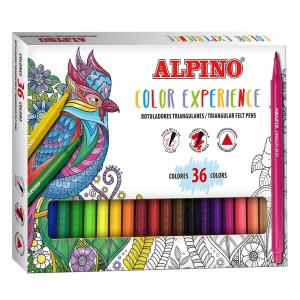 Rotulador triangular 36 colores Alpino Color Experience