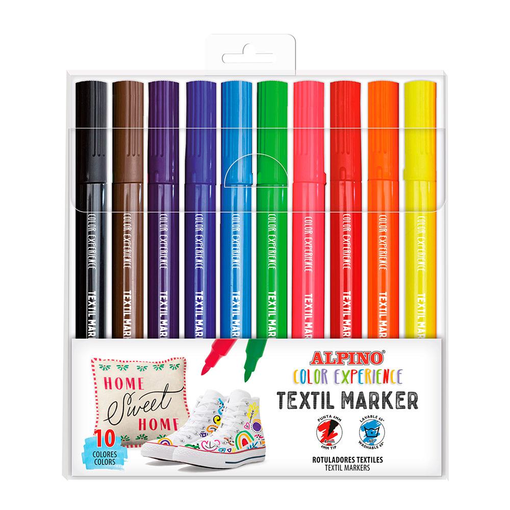 Rotulador textil 10 colores Color Experience :: Alpino :: Papelería ::  Dideco