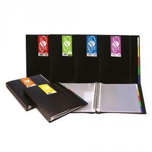 Carpeta A4 PP 40 fundas extraíbles In and Out opaco negro espiral