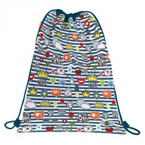 Bolsa saco 36x47cm Crown Stickers