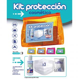 Kit protección gel hidroalcohólico y mascarilla higiénica