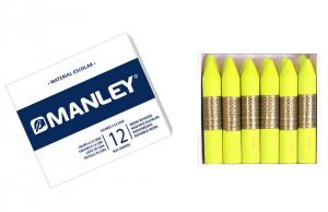 Cera Manley color amarillo limón 12 unidades