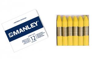 Ceras Manley color amarillo claro 12 unidades