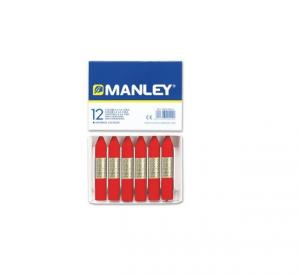 Cera Manley color rojo escarlata 12 unidades
