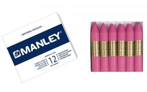 Cera Manley color rosa claro 12 unidades