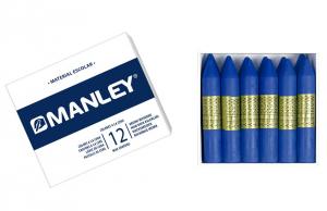 Cera Manley color azul ultramar 12 unidades