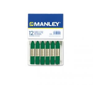 Cera Manley color verde esmeralda 12 unidades