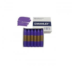 Cera Manley color violeta 12 unidades