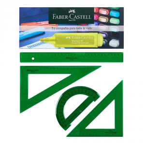 Set de reglas 30cm.Faber Castell